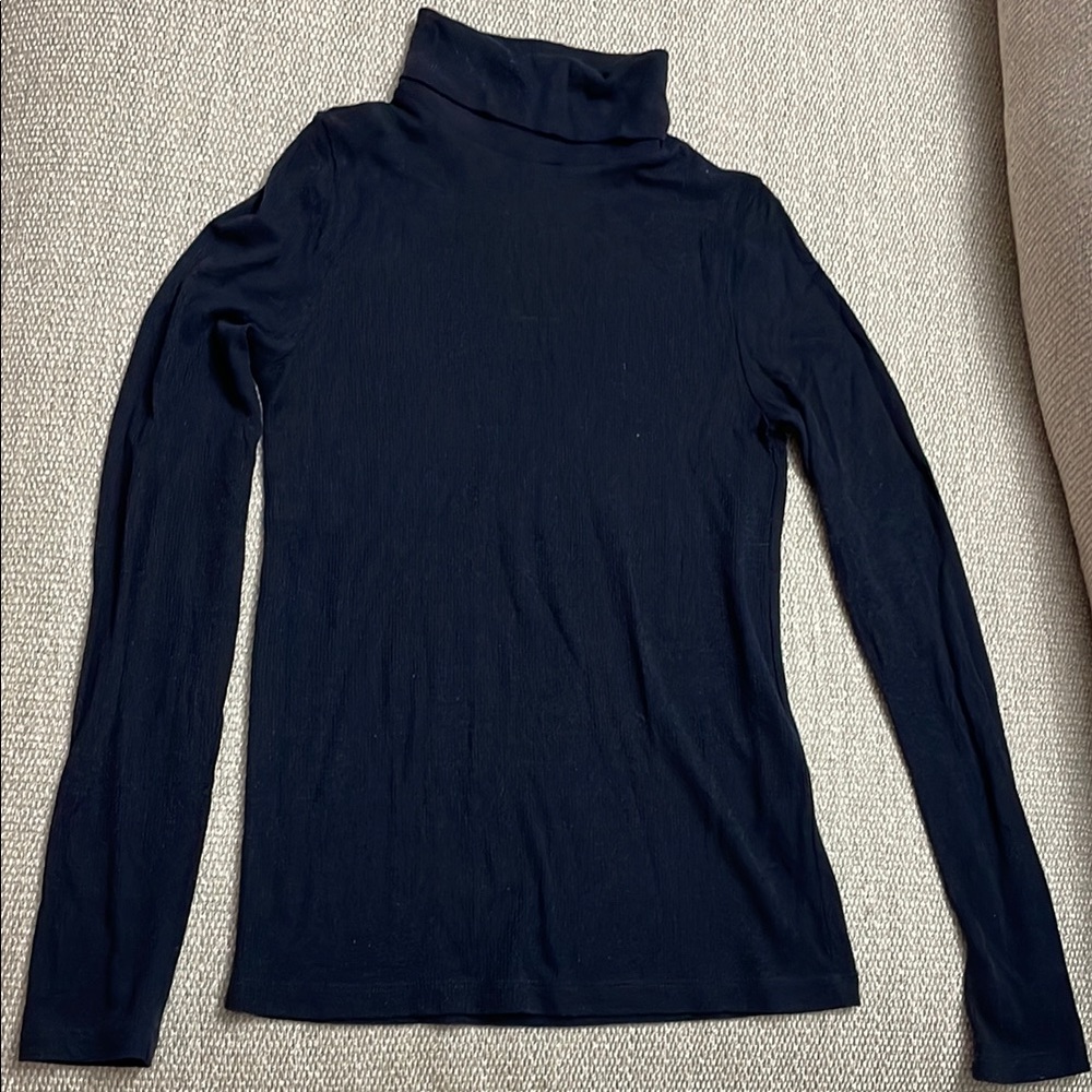 Madewell Classic Navy Turtleneck Sweater